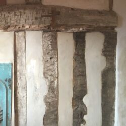 The sections had a lime rich top lime plaster applied as a finishing coat.