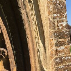 Completed repairs to the arch stones.