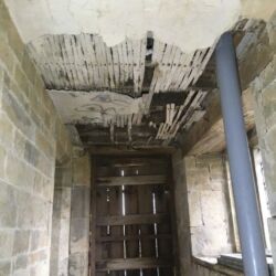 This ceiling was beyond repair and was replaced.